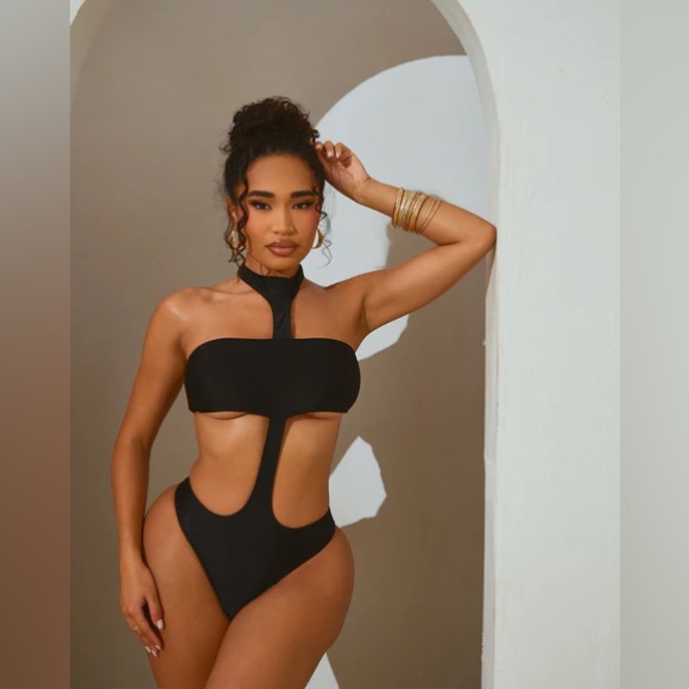 Black One-Piece Swimsuit